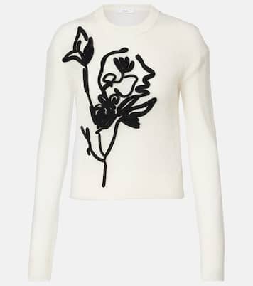Jersey de mezcla de alpaca y lana bordado | Erdem