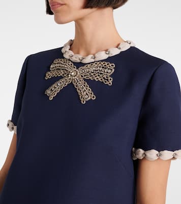 Verziertes Minikleid aus Crepe Couture | Valentino