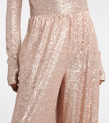Pantaloni a gamba larga con paillettes | Norma Kamali