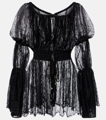 Floral Chantilly lace top | Blumarine