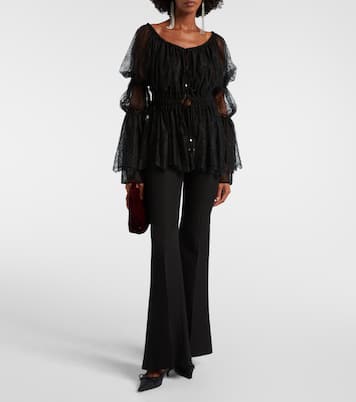 Floral Chantilly lace top | Blumarine