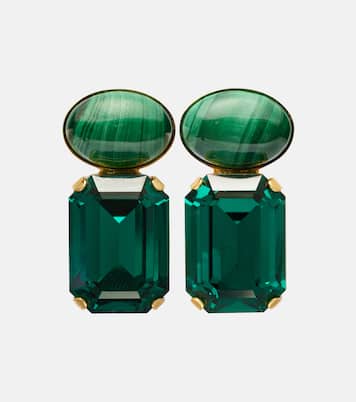 Elin crystal-embellished gold-plated earrings | Jennifer Behr