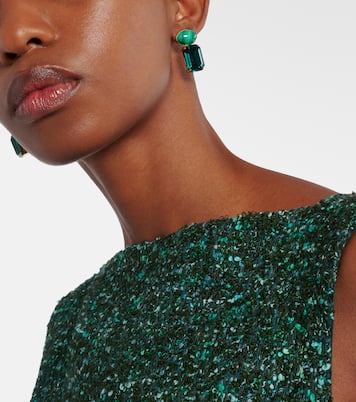 Elin crystal-embellished gold-plated earrings | Jennifer Behr
