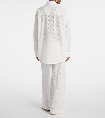 Colton eyelet cotton shirt | Staud