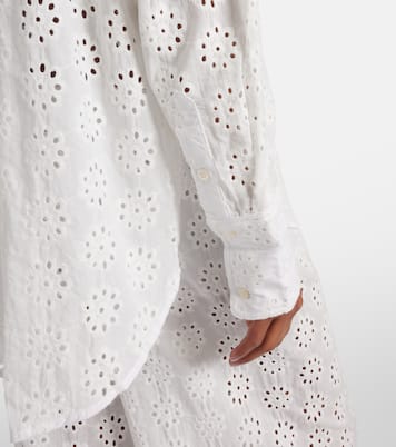 Colton eyelet cotton shirt | Staud