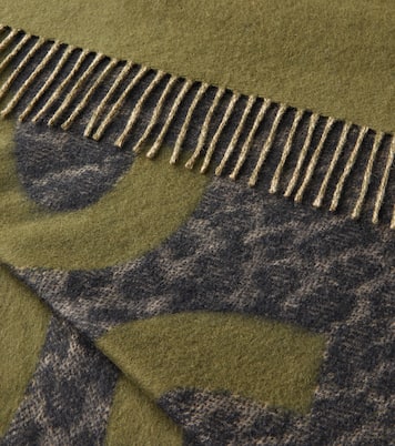 Anagram fringed wool and cashmere blanket | Loewe