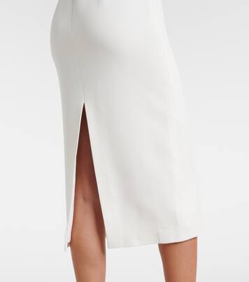 Feather-trimmed cocktail dress | David Koma