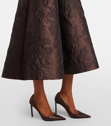 Vestido midi flared bordado | Emilia Wickstead