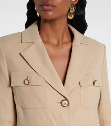 Blazer Schuyler en mezcla de lino | Veronica Beard