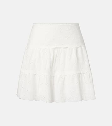 Minigonna Cassandra in cotone smerlato | Rixo
