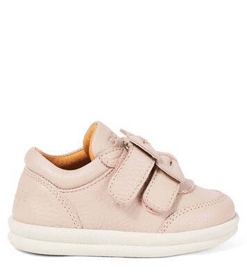 Baby Zoena bow-detail leather sneakers | Donsje