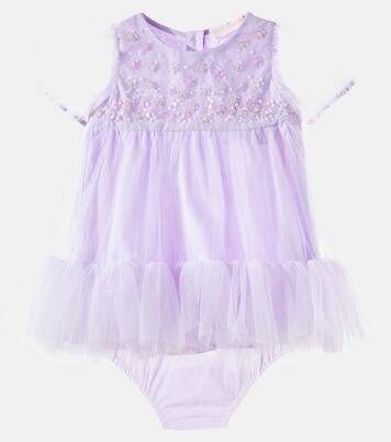 Baby Set Orchid Radiance aus Kleid und Höschen | Tutu Du Monde