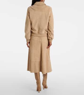 Bomberjacke aus Veloursleder | Yves Salomon