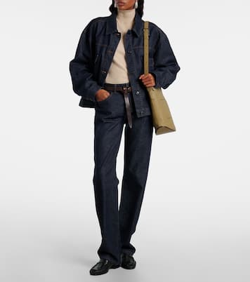 Pin Daily Medium leather tote bag | Delvaux