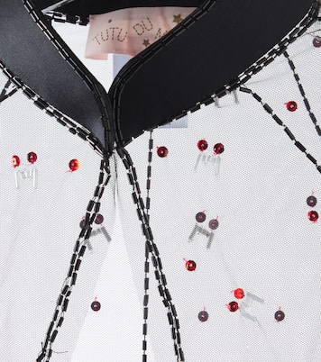 Verziertes Cape Fangtastic aus Tüll | Tutu Du Monde
