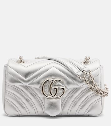 GG Marmont Small leather shoulder bag | Gucci
