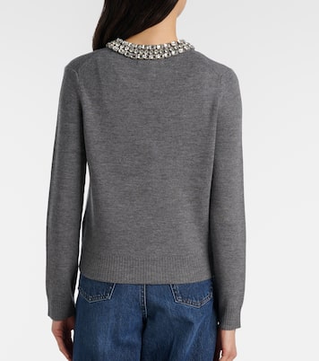 Cárdigan Daro de lana adornado | Veronica Beard