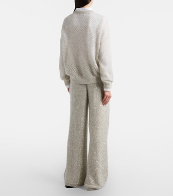 Weite Hose mit Pailletten | Brunello Cucinelli