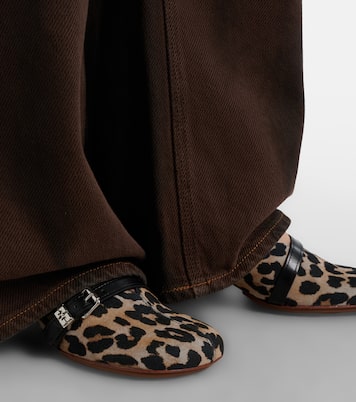 Sue 프린트 데님 뮬 | Ganni