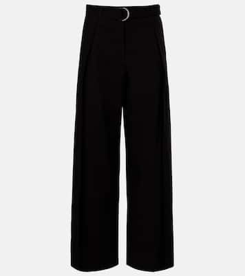 Belted wool wide-leg trousers | Loewe