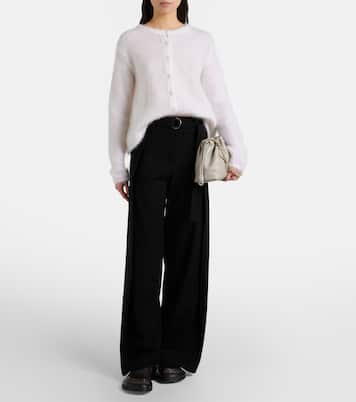 Belted wool wide-leg trousers | Loewe