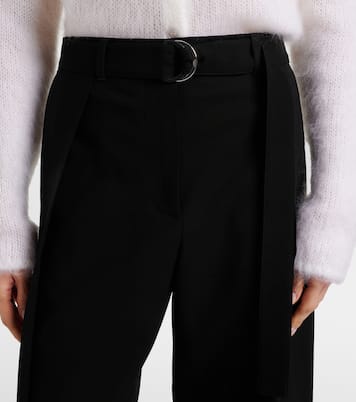 Belted wool wide-leg trousers | Loewe