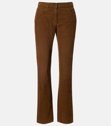 Bodhi cotton corduroy high-rise pants | The Row