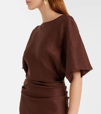 Midikleid Amelie aus einem Leinengemisch | Staud