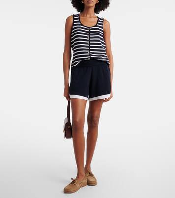 Striped cashmere sweater vest | Jardin des Orangers