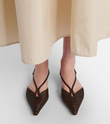 Ballerine Volpino con pelle | Max Mara