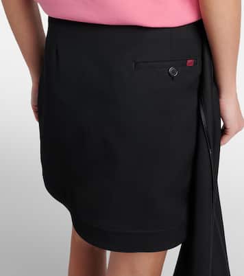 Draped wool miniskirt | Loewe