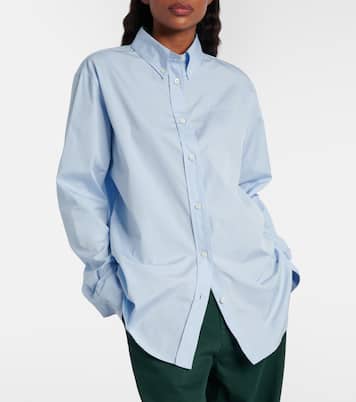 Camisa de popelín de algodón | Miu Miu