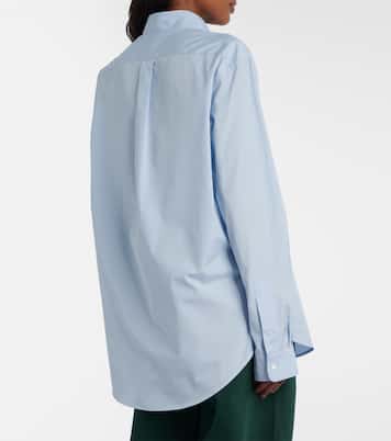 Camisa de popelín de algodón | Miu Miu