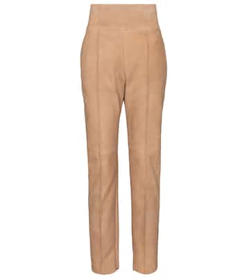 High-rise suede pants | Alexandre Vauthier