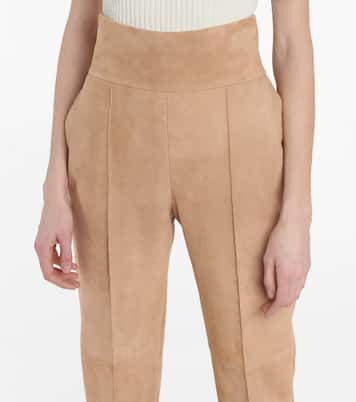 High-rise suede pants | Alexandre Vauthier