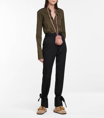 Slippers aus Veloursleder | JW Anderson