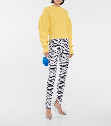 Elodie zebra print high-rise leggings | Rotate