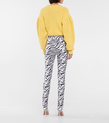 Elodie zebra print high-rise leggings | Rotate