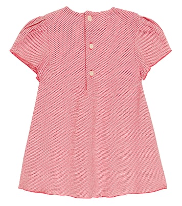 Baby gingham cotton-blend dress | Il Gufo