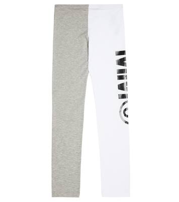 Logo cotton-blend leggings | MM6 Maison Margiela Kids