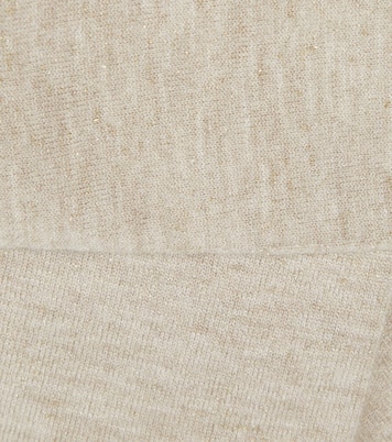 Guanti in cashmere e lamé | Brunello Cucinelli