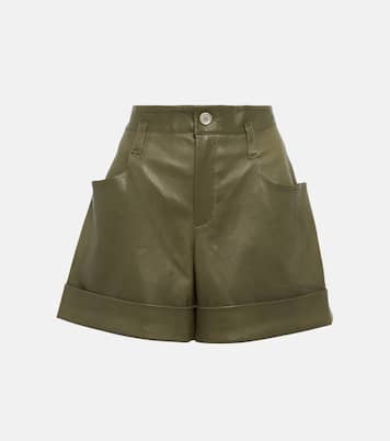 Tuco high-rise leather shorts | Stouls