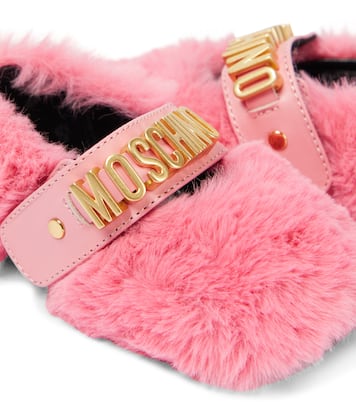 Baby faux fur flats | Moschino Kids