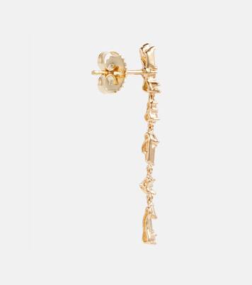 Boucles d'oreilles Iva en or 18 ct et diamants | Suzanne Kalan