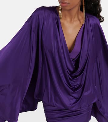 Cowl-neck satin minidress | Tom Ford