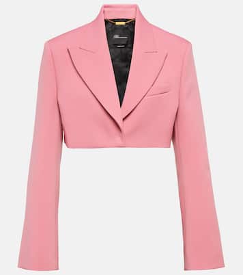 Blazer cropped in crêpe | Blumarine