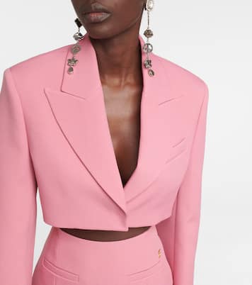 Blazer cropped in crêpe | Blumarine