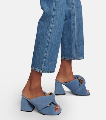 Mules in denim con catena | JW Anderson