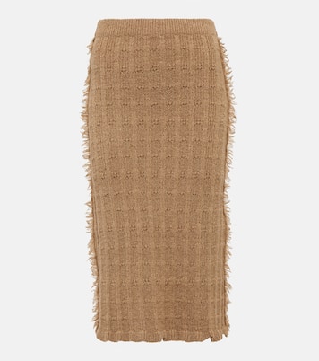 Falda midi en mezcla de lana | Acne Studios