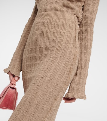 Falda midi en mezcla de lana | Acne Studios